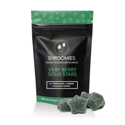 Shroomies Gummies - Very Berry Sour Stars (3000mg)