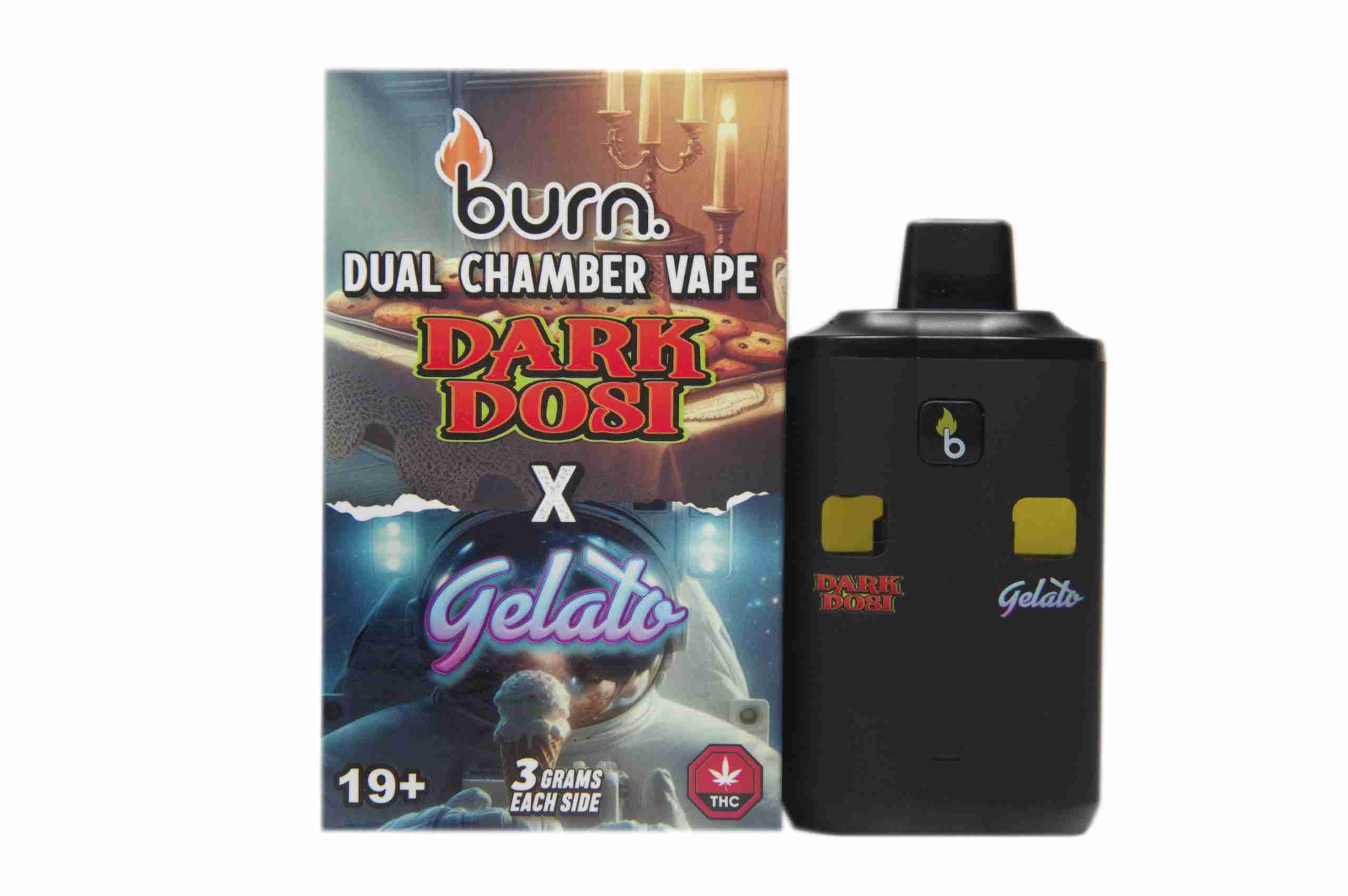 Burn Dual 6g Vape - Dark Dosi + Gelato