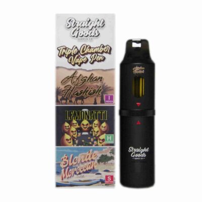 Straight Goods 9g Triple Chamber Vape - Afghan Hashish + Lemonatti + Blonde Moroccan