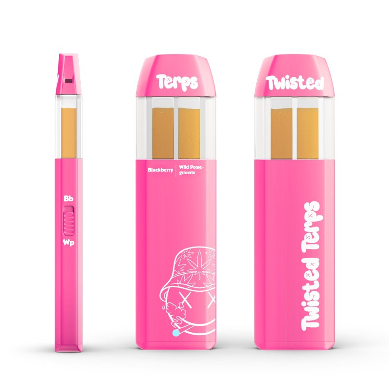 Twisted Terps Dual Chamber Vape 2ml - Blackberry x Wild Pomegranate