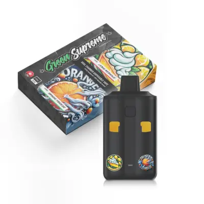 Green Supreme 6g Dual Chamber Vape Pen - Lemon Meringue x Orange Freeze
