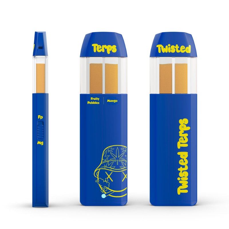 Twisted Terps Dual Chamber Vape 2ml - Fruity Pebbles x Mango