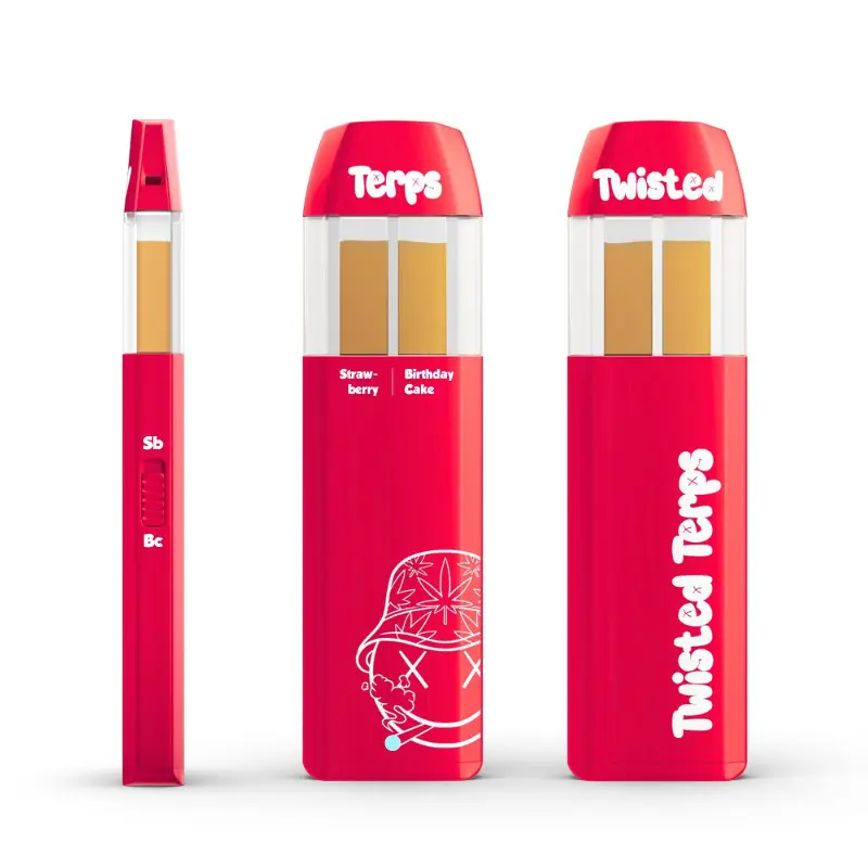 Twisted Terps Dual Chamber Vape 2ml - Strawberry x Birthday Cake