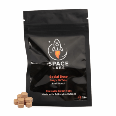Space Labs - Chewable Sweet Mushroom Tabs - Social Dose (Fruit Punch 4 Grams)