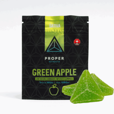 Proper Extracts - 1080mg THC Gummies - Green Apple (Sativa)