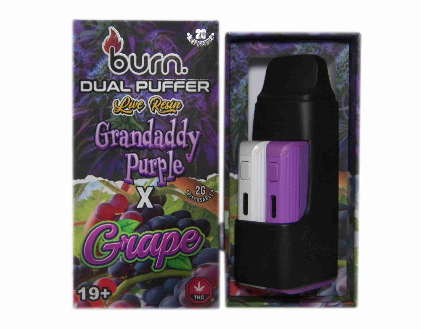 Burn Live Resin Vape (5g) - Grandaddy Purple x Grape
