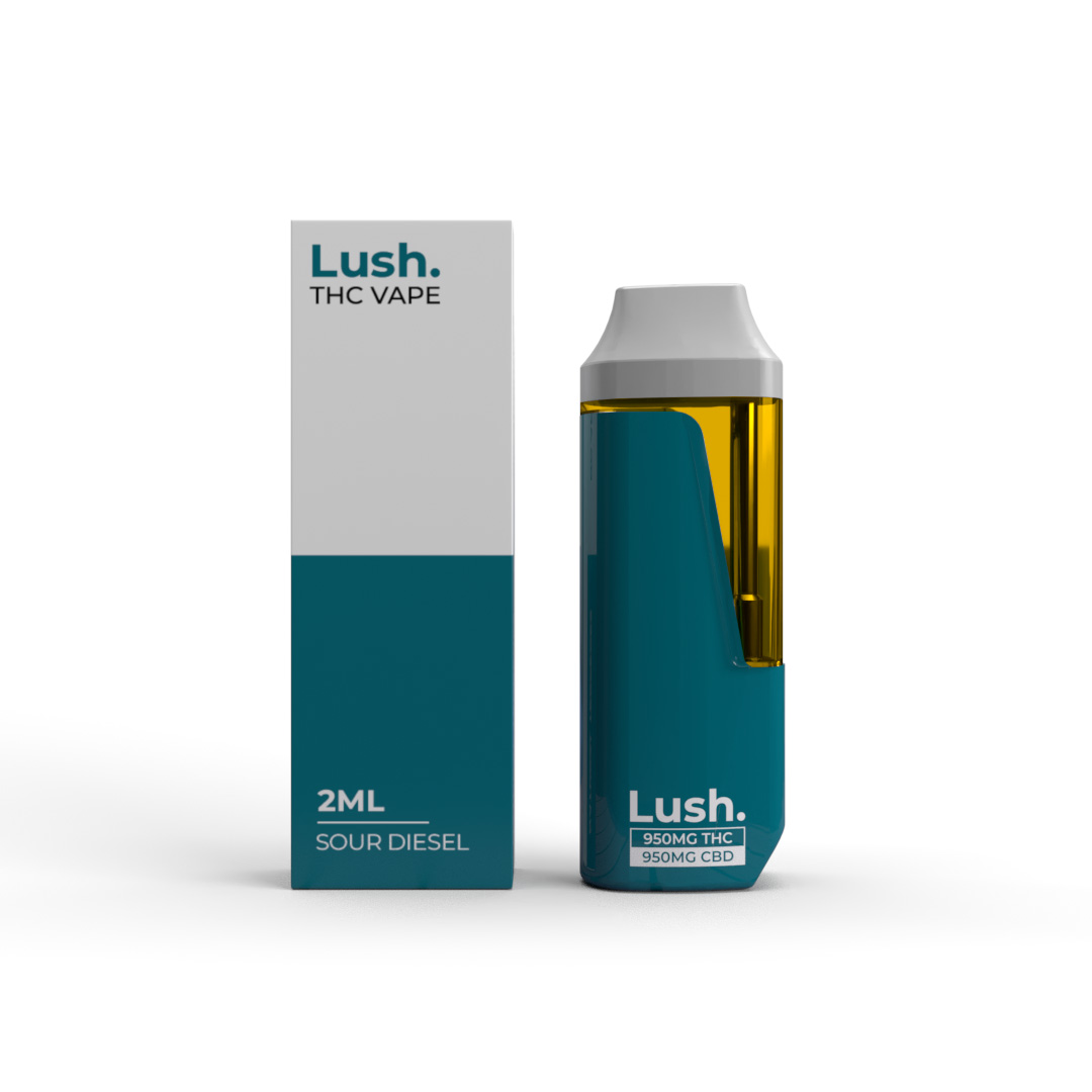 Lush - Discreet THC Disposable Vape (2 Grams) - Sour Diesel 1:1 (CBD/THC)