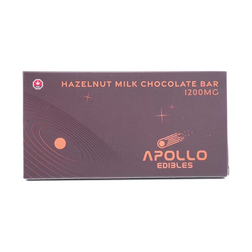 Apollo 1200mg THC Bar - Hazelnut Milk Chocolate - Image 2