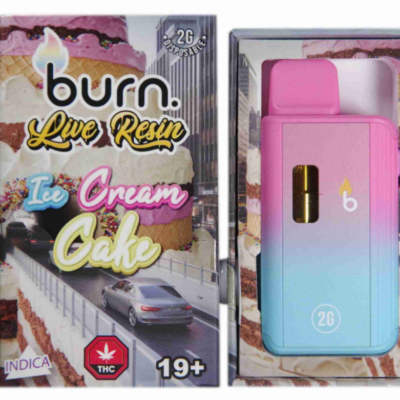 Burn Live Resin Vape (2g) - Ice Cream Cake (Hybrid)