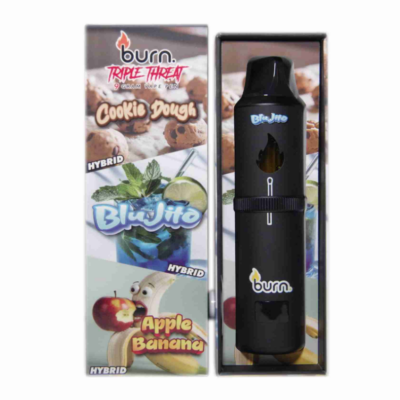 Burn Triple Threat Vape (9g) - Cookie Dough + Blujito + Apple Banana